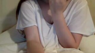 Web cam woman getting unclothed while in sofa and conversing