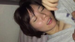 Hairy pussy Japanese getting her cunt fucked hard