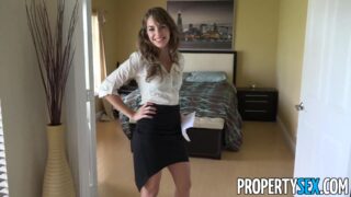 Kimmy Granger fucked and covered with mancum while showcasing a building